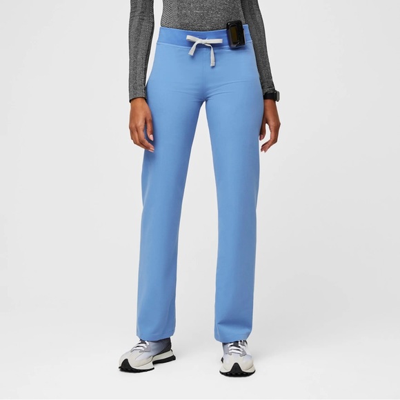 Figs Pants - Ceil Blue Livingston Basic Scrub Pants by FIGS